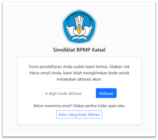 Aktivasi Akun